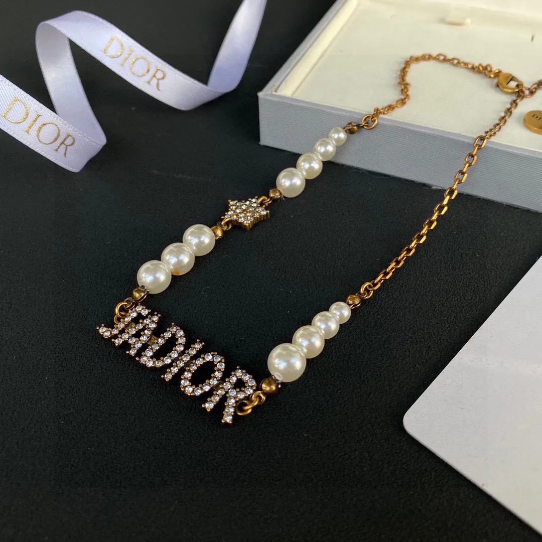 【DIOR】ネックレス、新しいネックレス万能シンプルファッションオーナメント