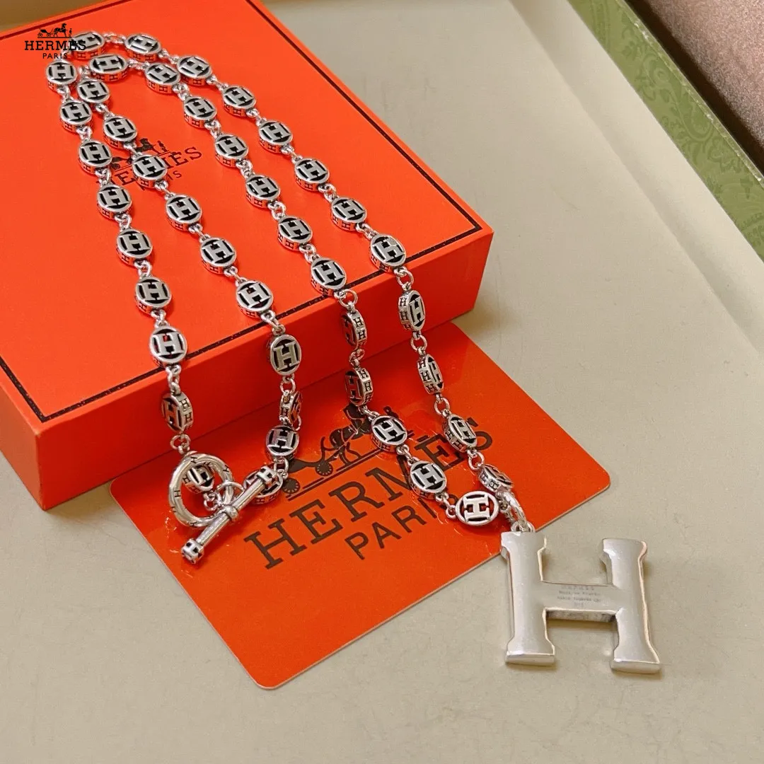 【HERMES】ネックレス、新しいネックレス万能シンプルファッションオーナメント 240730