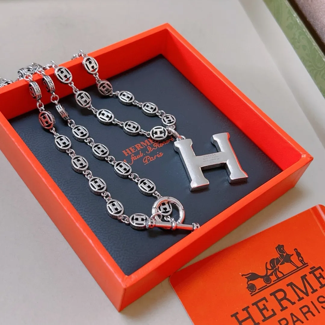 【HERMES】ネックレス、新しいネックレス万能シンプルファッションオーナメント 240730