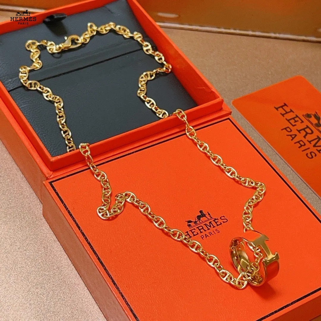 【HERMES】ネックレス、新しいネックレス万能シンプルファッションオーナメント 240730