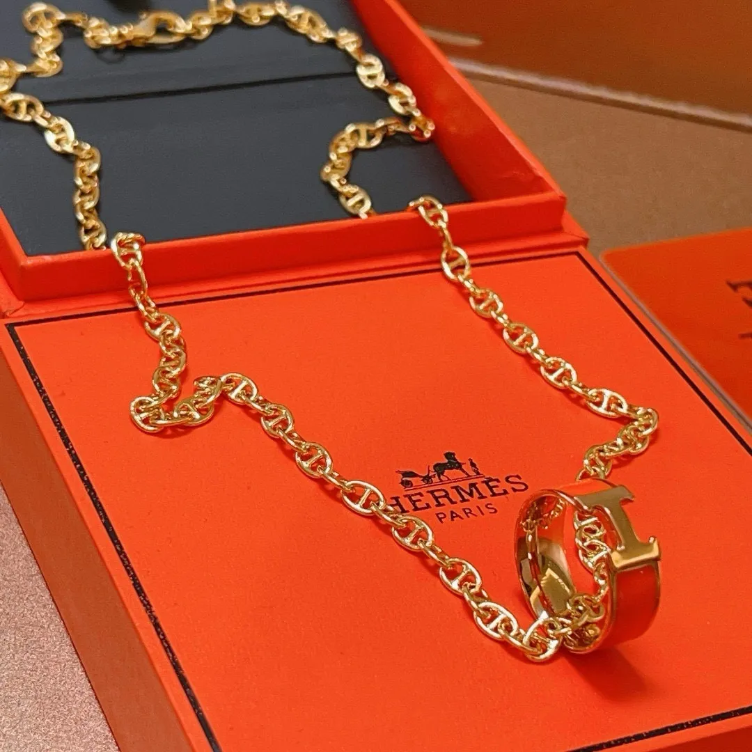 【HERMES】ネックレス、新しいネックレス万能シンプルファッションオーナメント 240730
