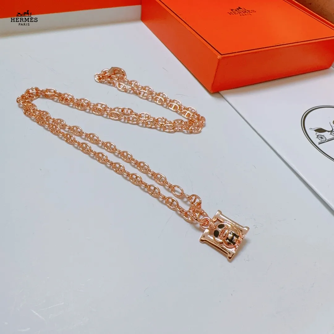 【HERMES】ネックレス、新しいネックレス万能シンプルファッションオーナメント 240730