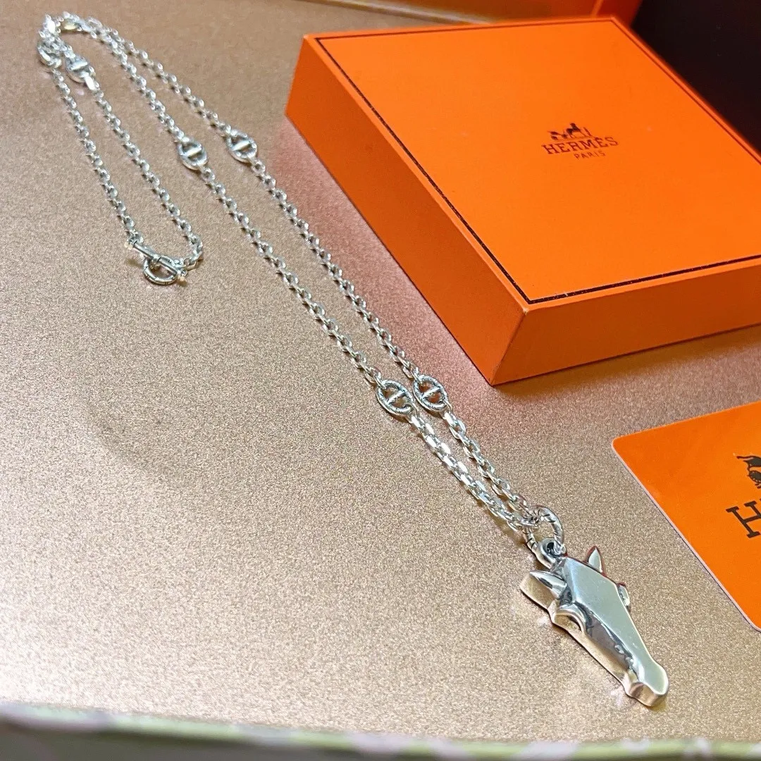 【HERMES】ネックレス、新しいネックレス万能シンプルファッションオーナメント 240730