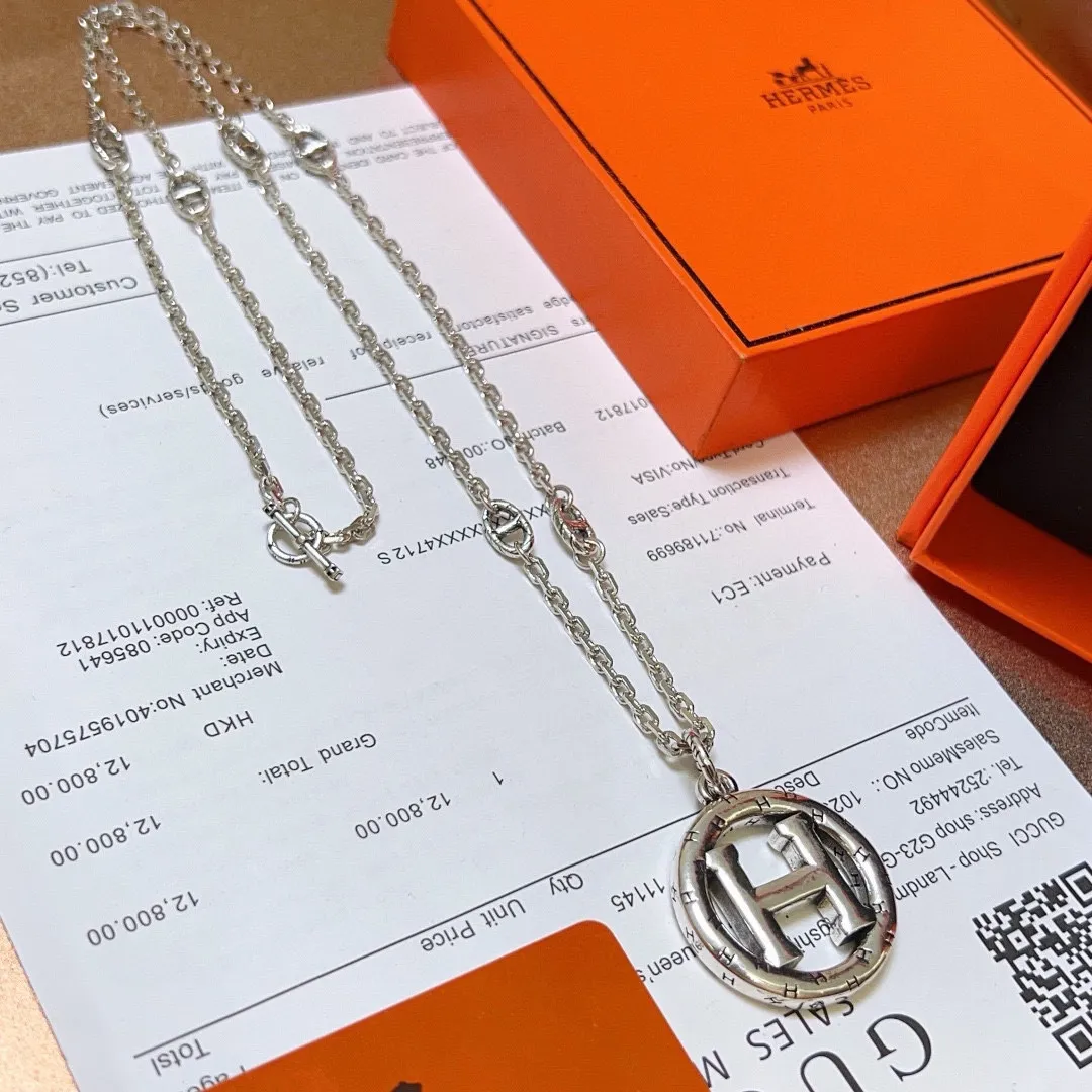 【HERMES】ネックレス、新しいネックレス万能シンプルファッションオーナメント 2473