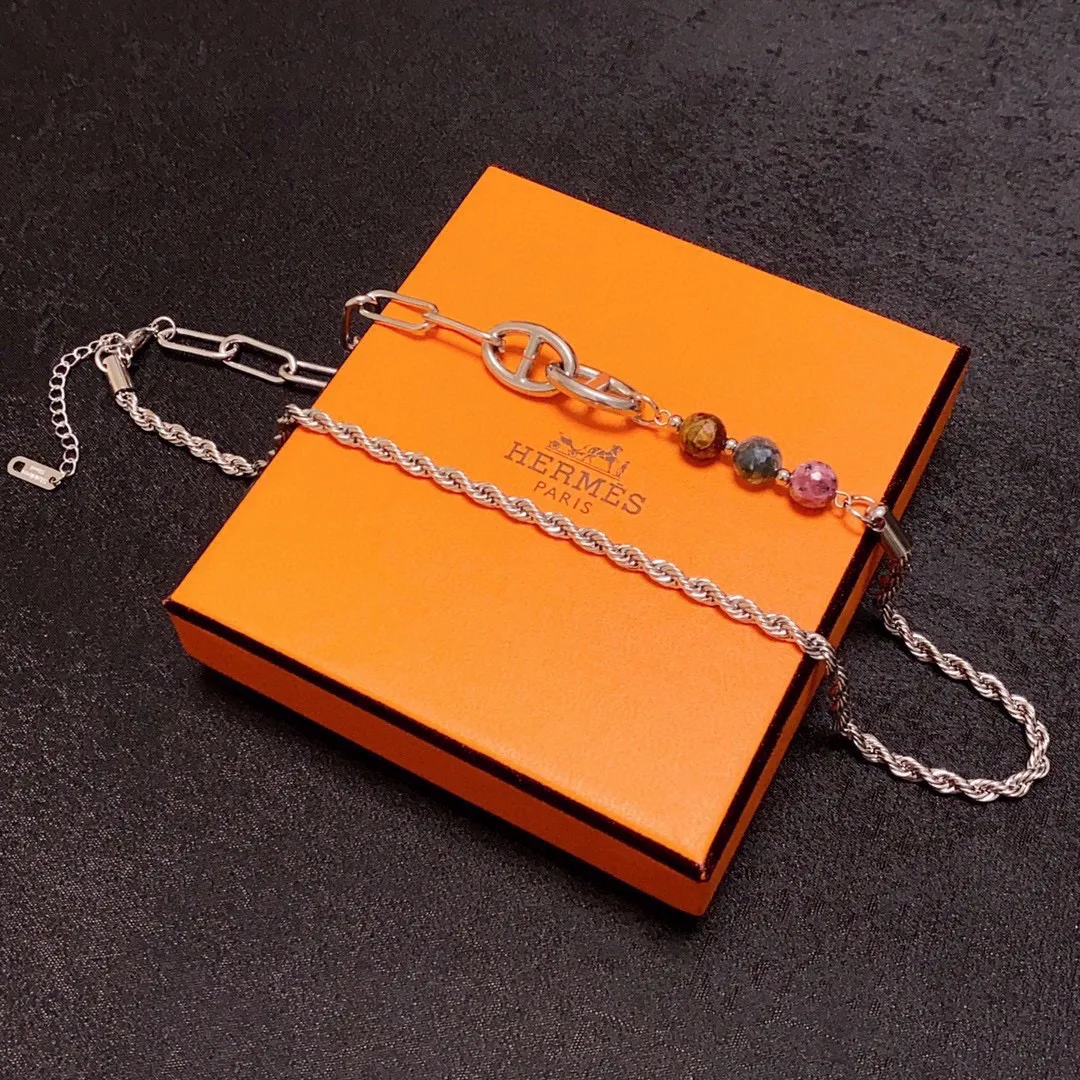 【HERMES】ネックレス、新しいネックレス万能シンプルファッションオーナメント 2473