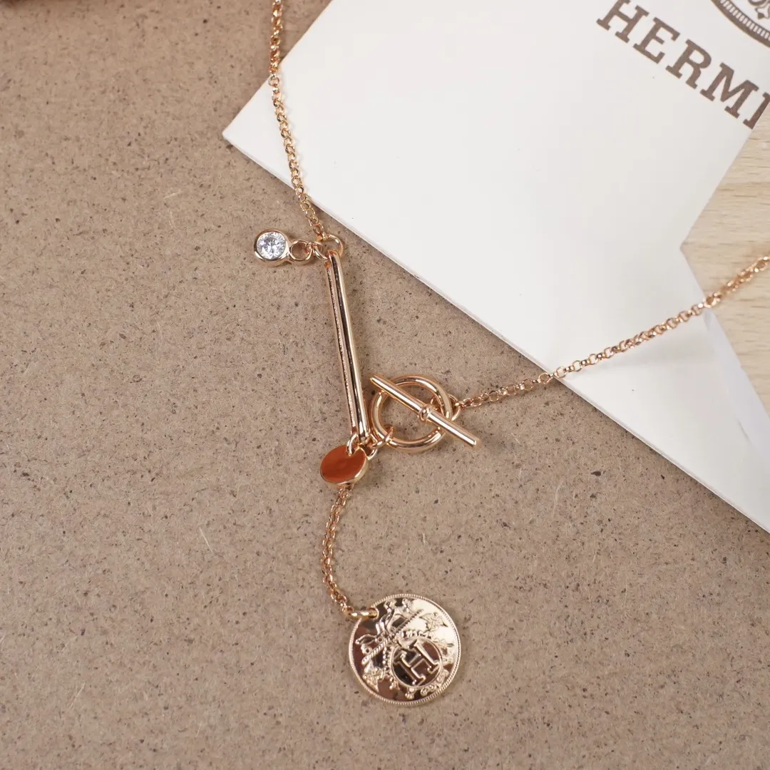 【HERMES】ネックレス、新しいネックレス万能シンプルファッションオーナメント 2473