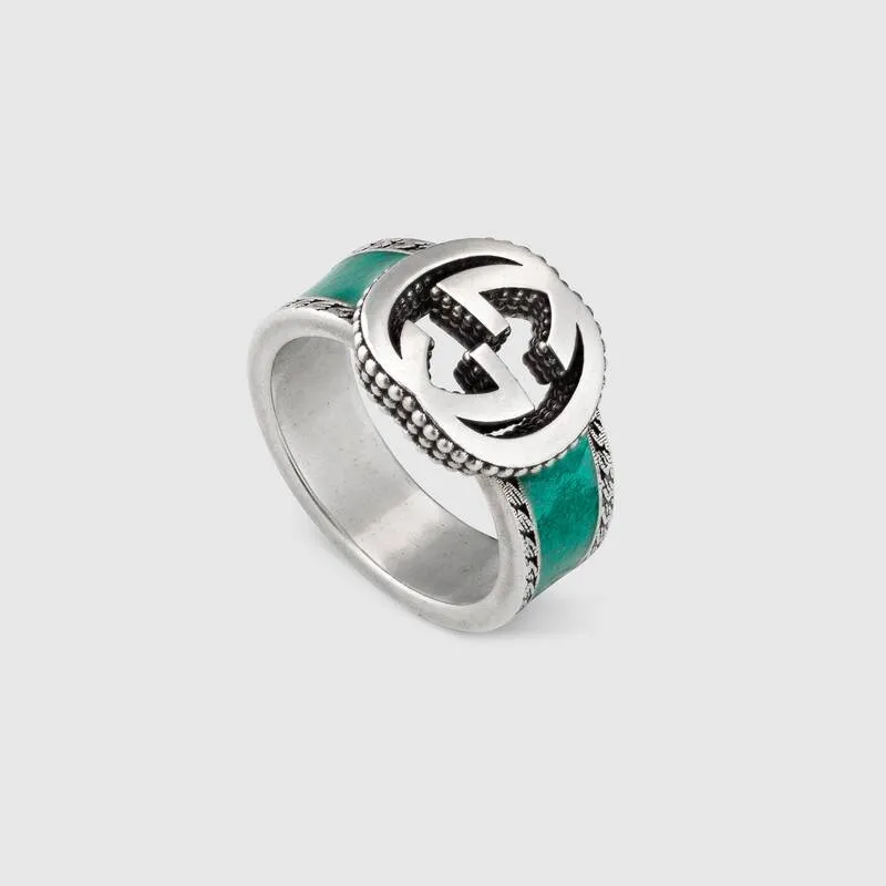 GUCCI エナメル インターロッキングG ブレスレット