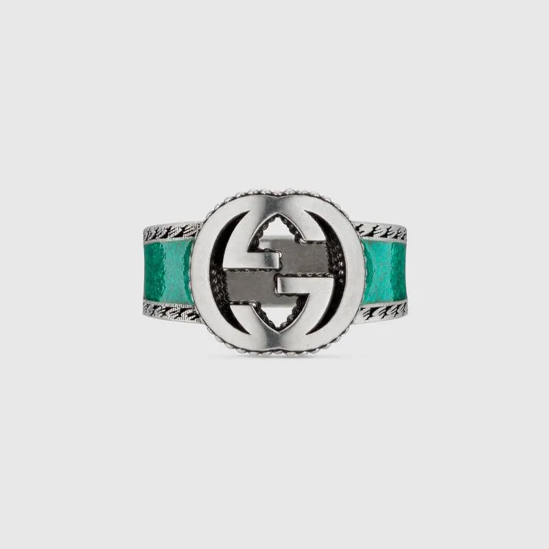 GUCCI エナメル インターロッキングG ブレスレット