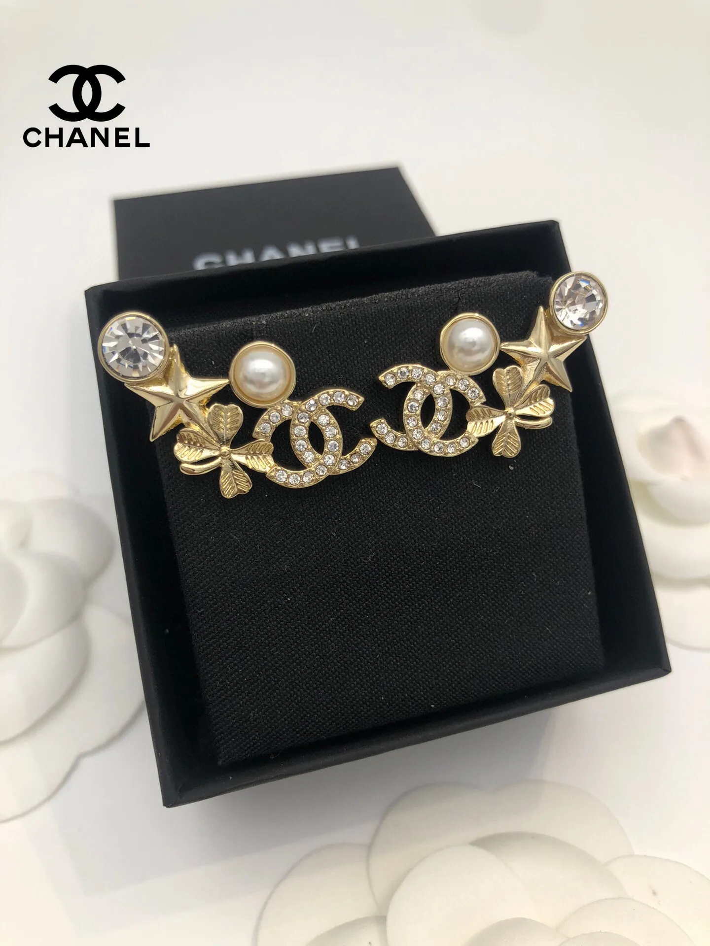 【CHANEL】シャネル  クラシック ノーブル ファッション オールマッチ イヤリング