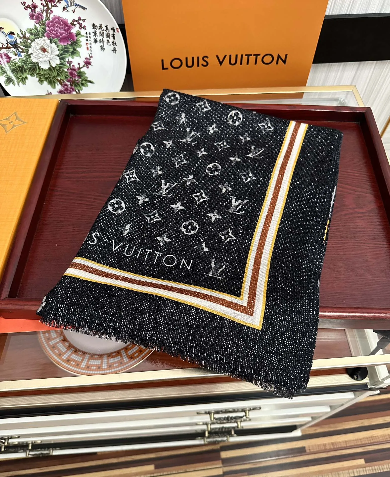 【LV LOUIS VUITTON ルイ·ヴィトン】 スカーフ 100*200cm  241107