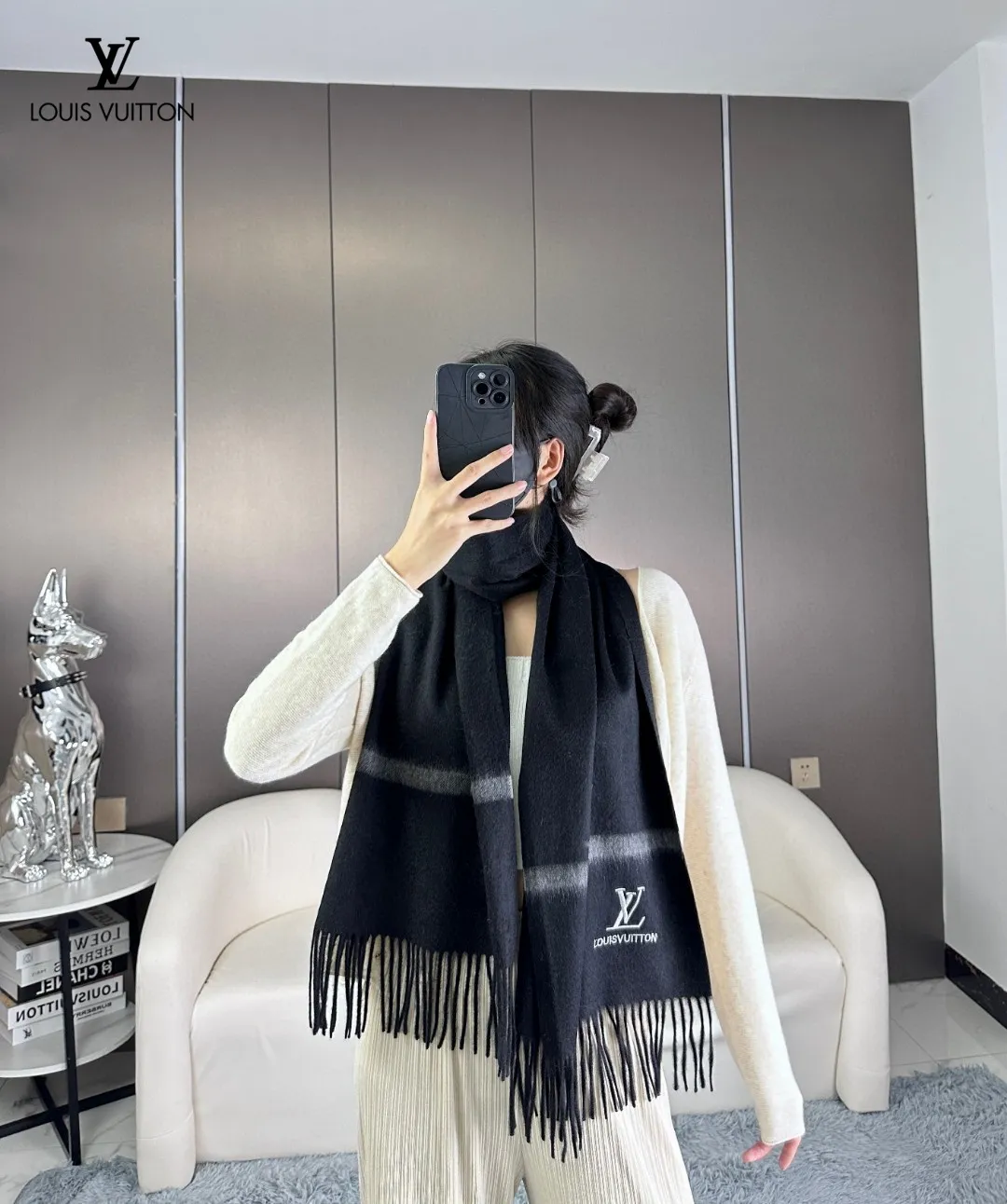 【LV LOUIS VUITTON ルイ·ヴィトン】 スカーフ 35*180cm  241107