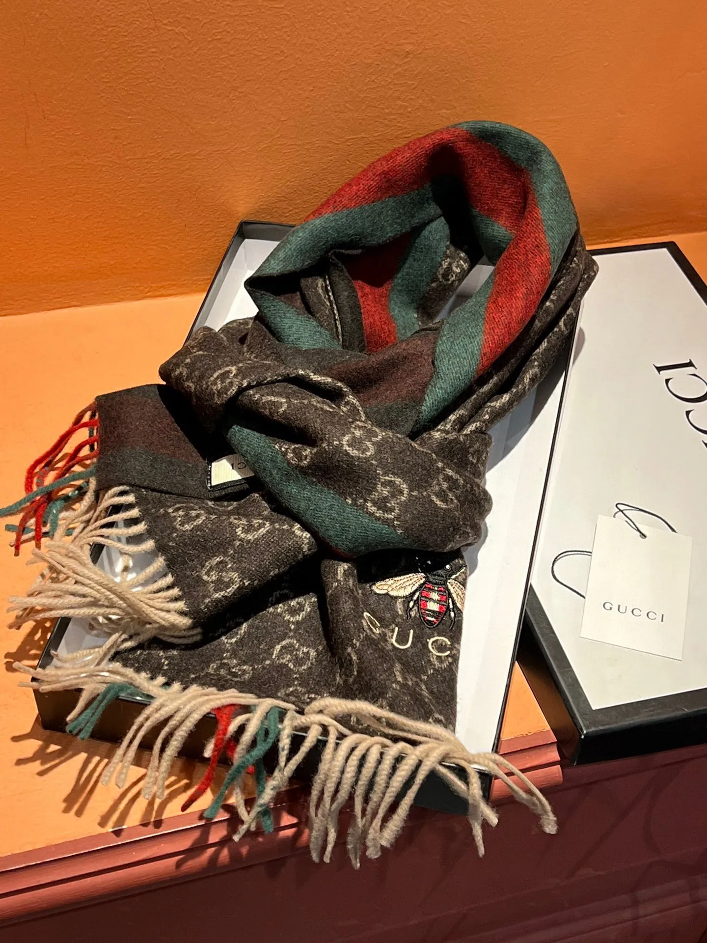 【GUCCI グッチ】スカーフ180*35CM  241108
