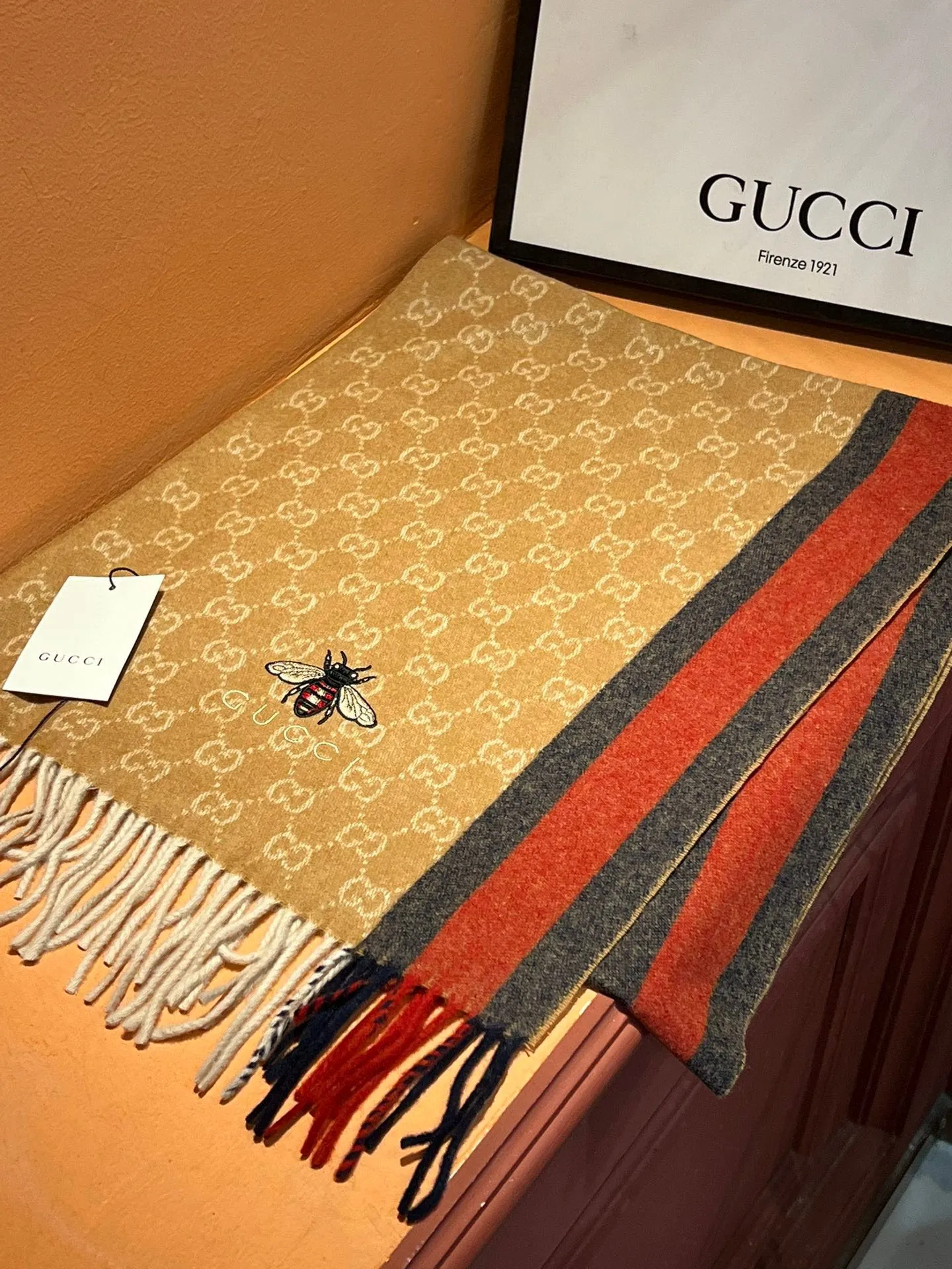 【GUCCI グッチ】スカーフ180*35CM  241108