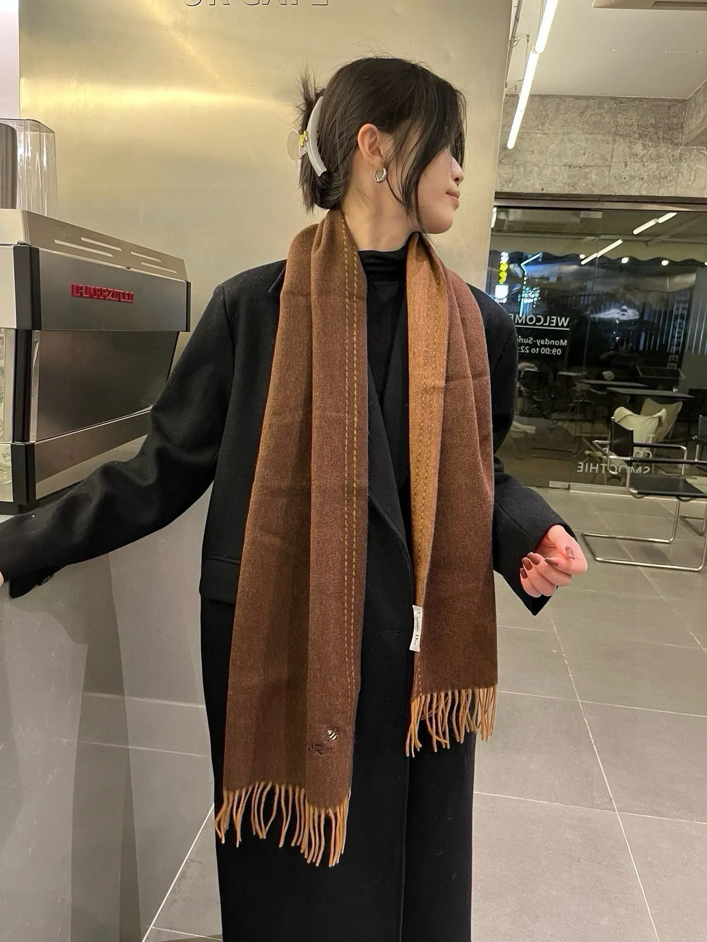 【DIOR  ディオール 】スカーフ  32*180cm  241210