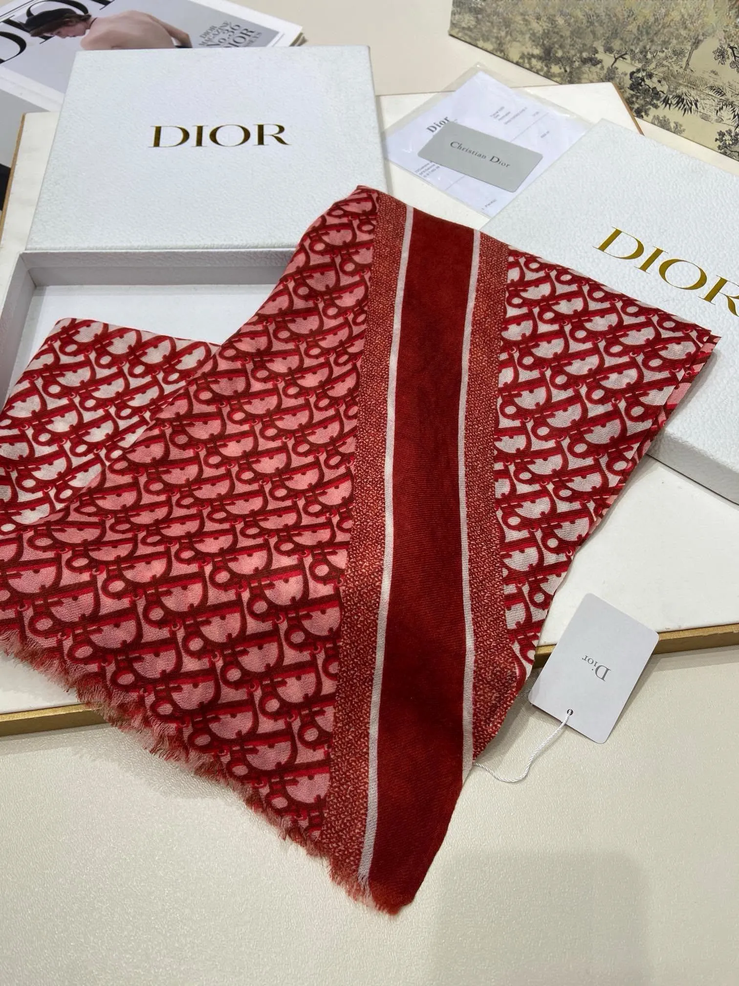 【DIOR  ディオール 】スカーフ  200*110cm  241108
