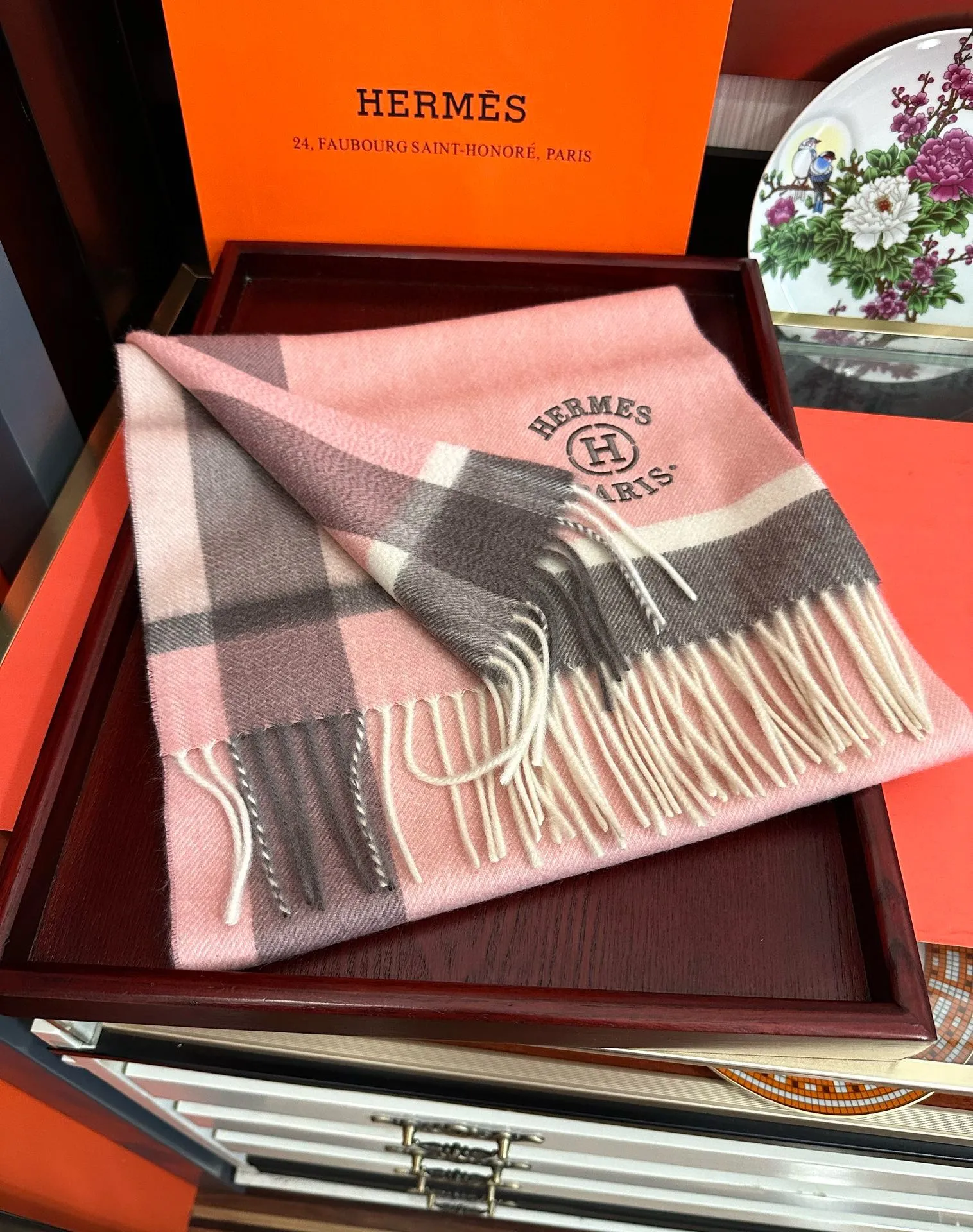 【HERMES エルメス 】スカーフ30*180CM  241210
