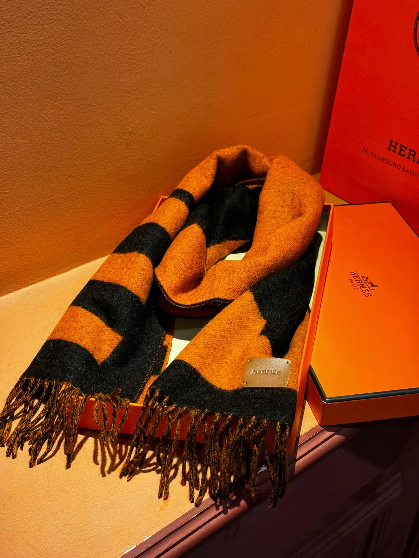 【HERMES エルメス 】スカーフ40*195CM  241210