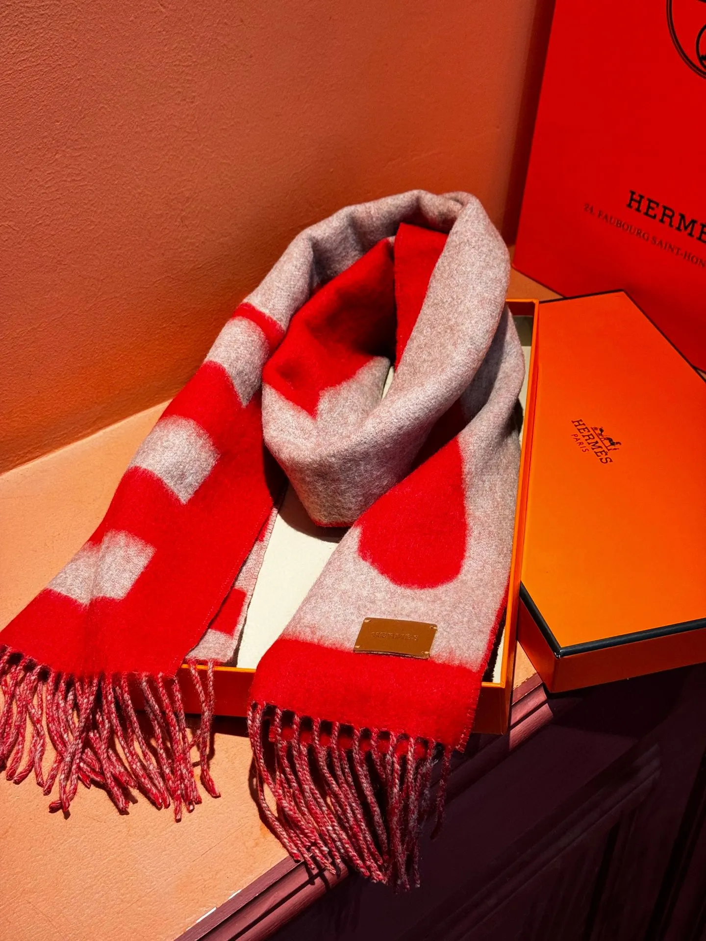 【HERMES エルメス 】スカーフ40*195CM  241210