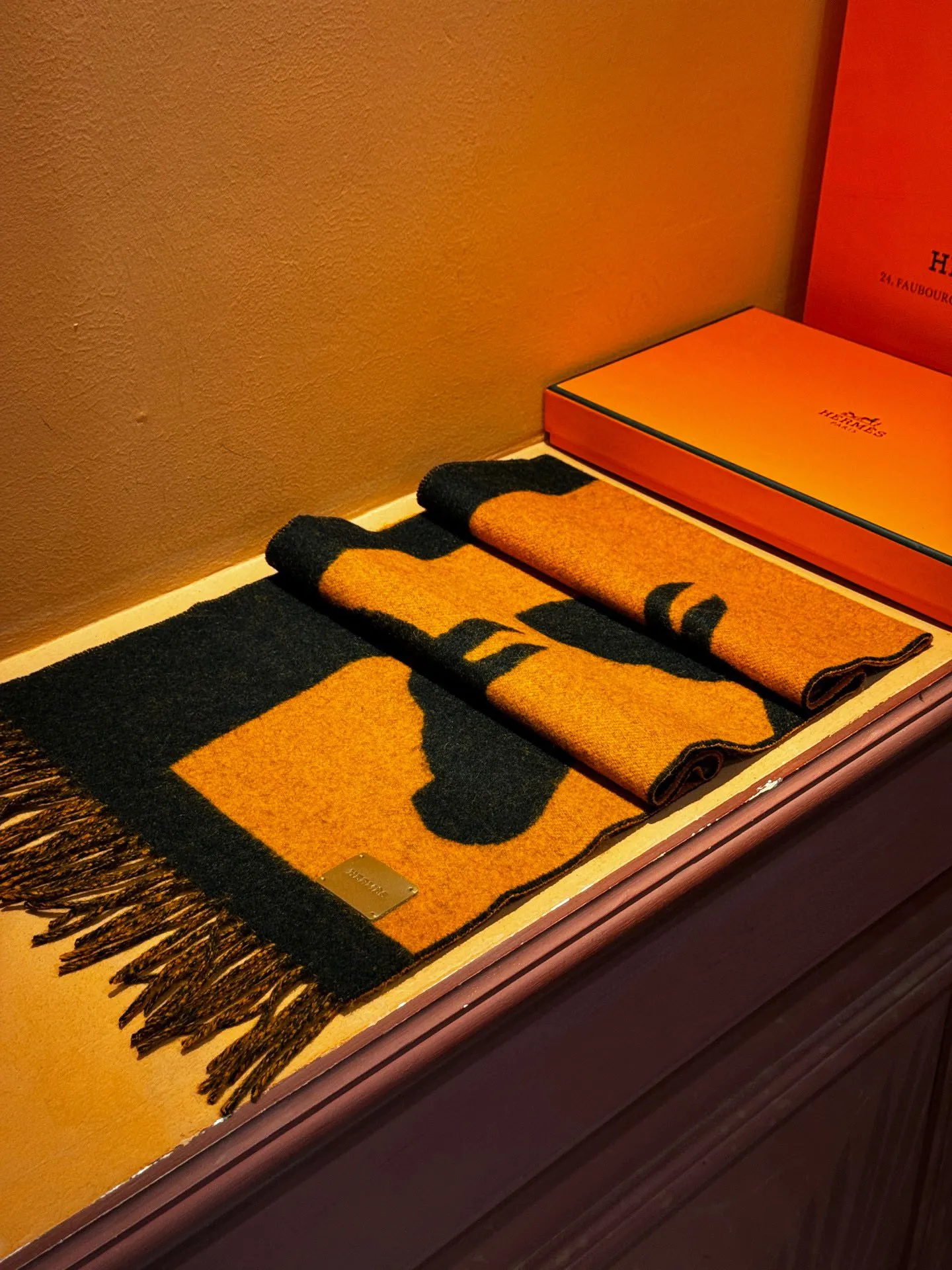 【HERMES エルメス 】スカーフ40*195CM  241210