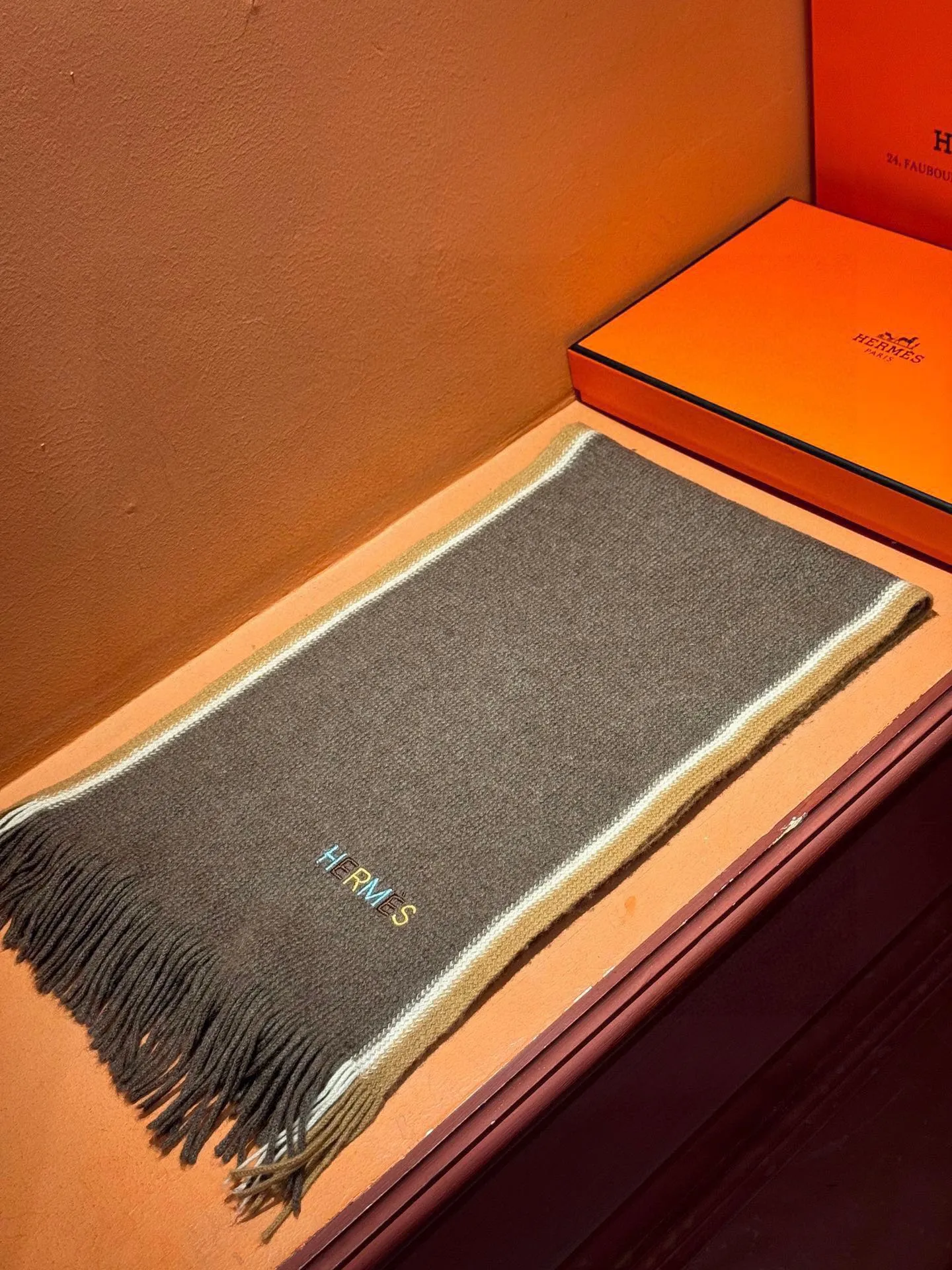 【HERMES エルメス 】スカーフ30*180CM  241210