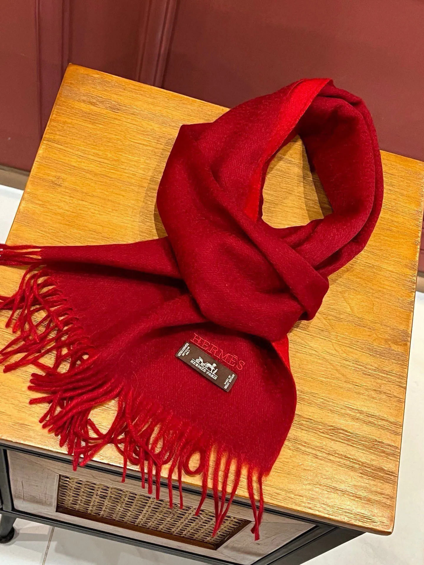【HERMES エルメス 】スカーフ35*180CM  241210