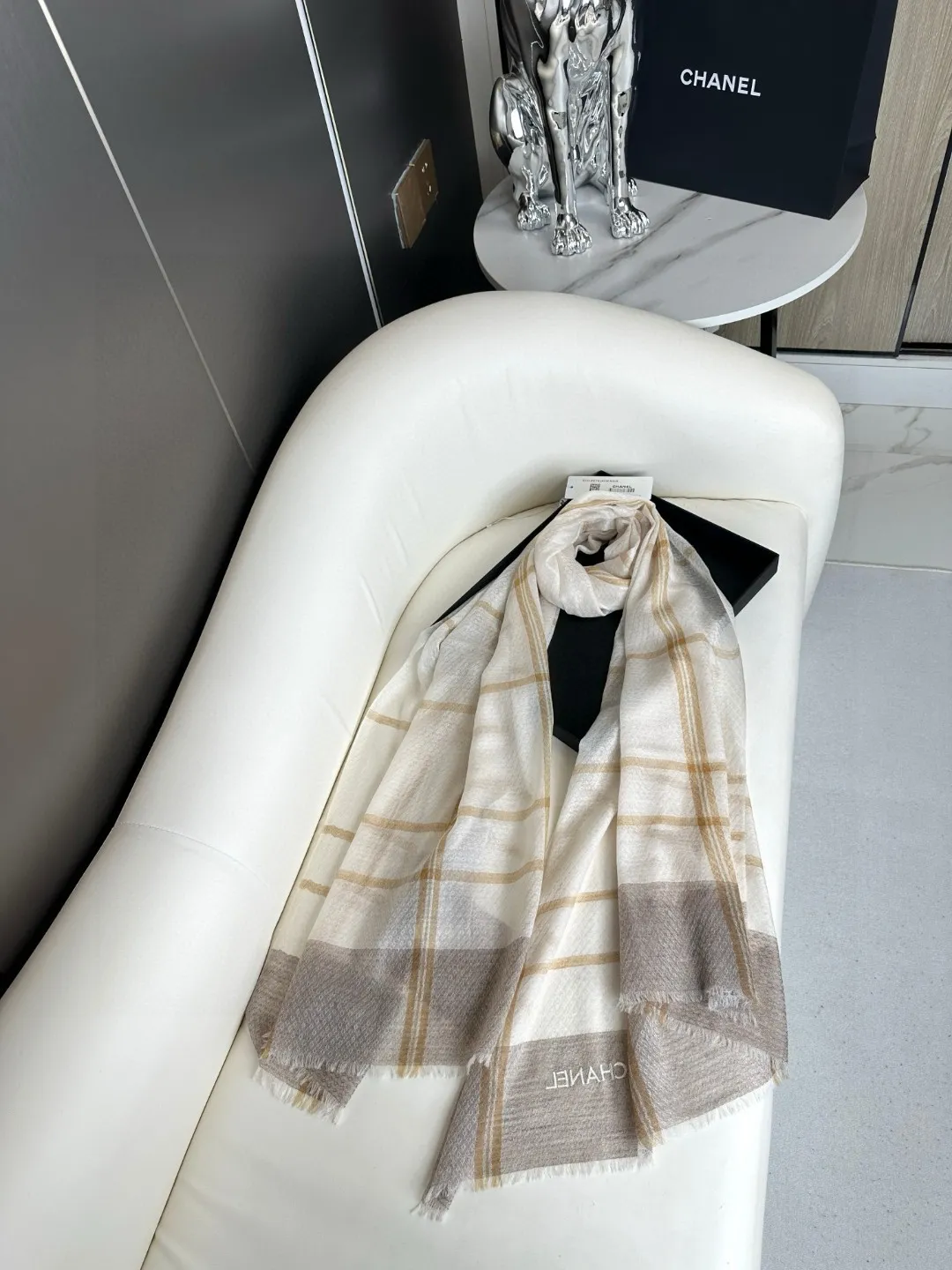 【CHANEL  シャネル 】スカーフ80*200CM  241209