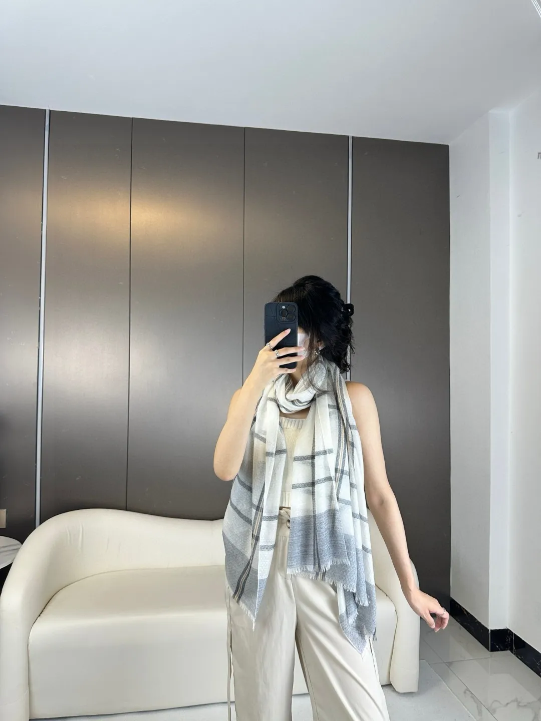 【CHANEL  シャネル 】スカーフ80*200CM  241209