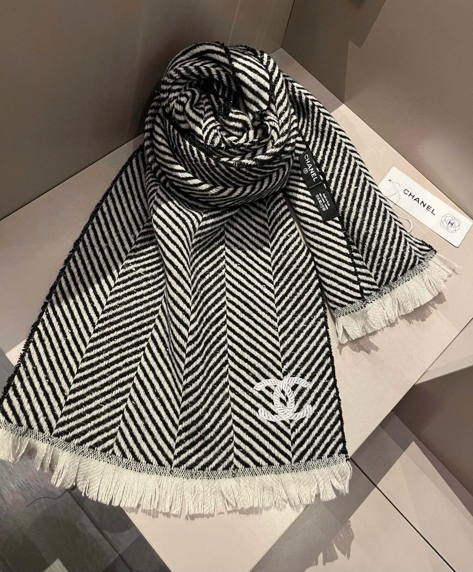 【CHANEL  シャネル 】スカーフ35*180CM  241209
