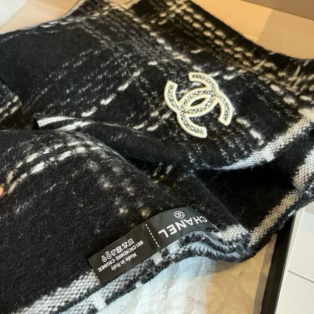 【CHANEL  シャネル 】スカーフ32*186CM  241209