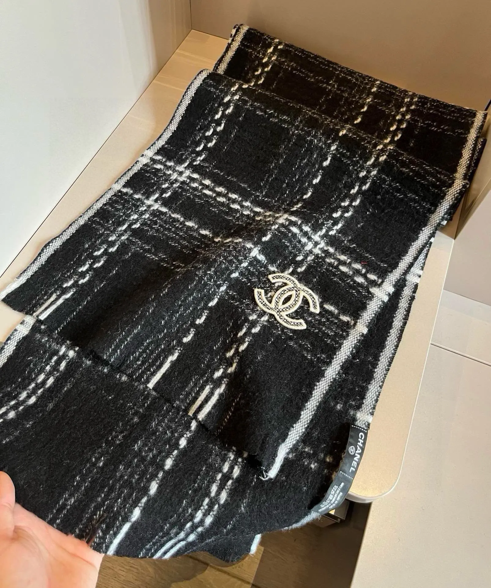 【CHANEL  シャネル 】スカーフ32*186CM  241209