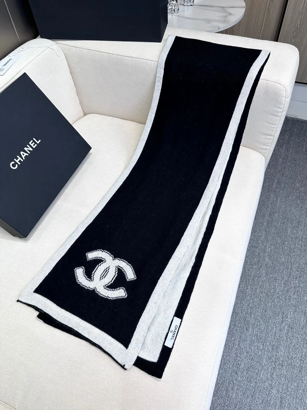 【CHANEL  シャネル 】スカーフ30*180CM  241209