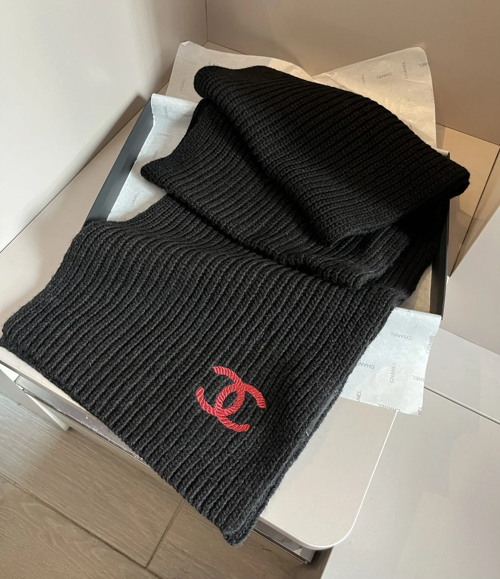 【CHANEL  シャネル 】スカーフ30*180CM  241209