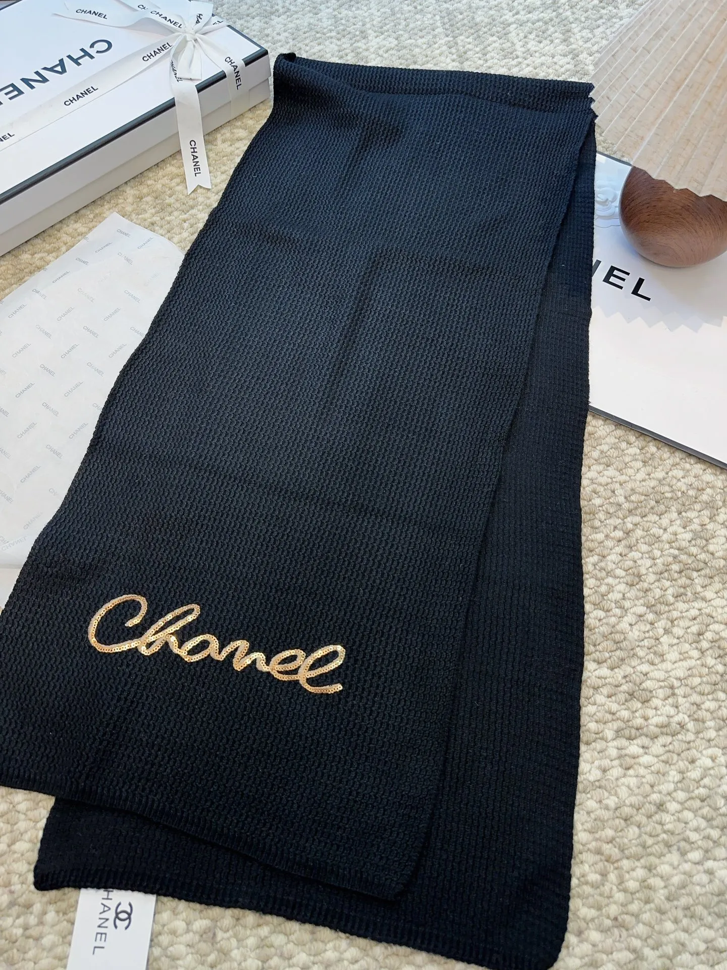 【CHANEL  シャネル 】スカーフ38*186CM  241209