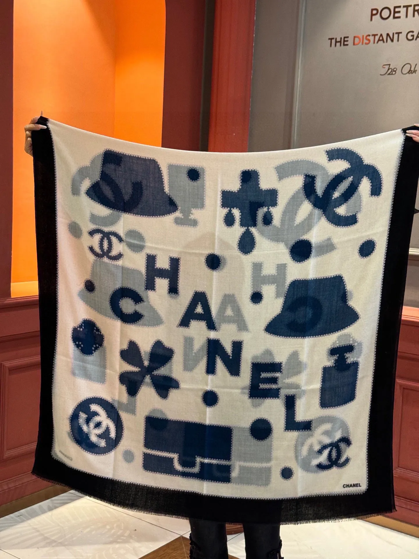【CHANEL  シャネル 】スカーフ100*200CM  241209