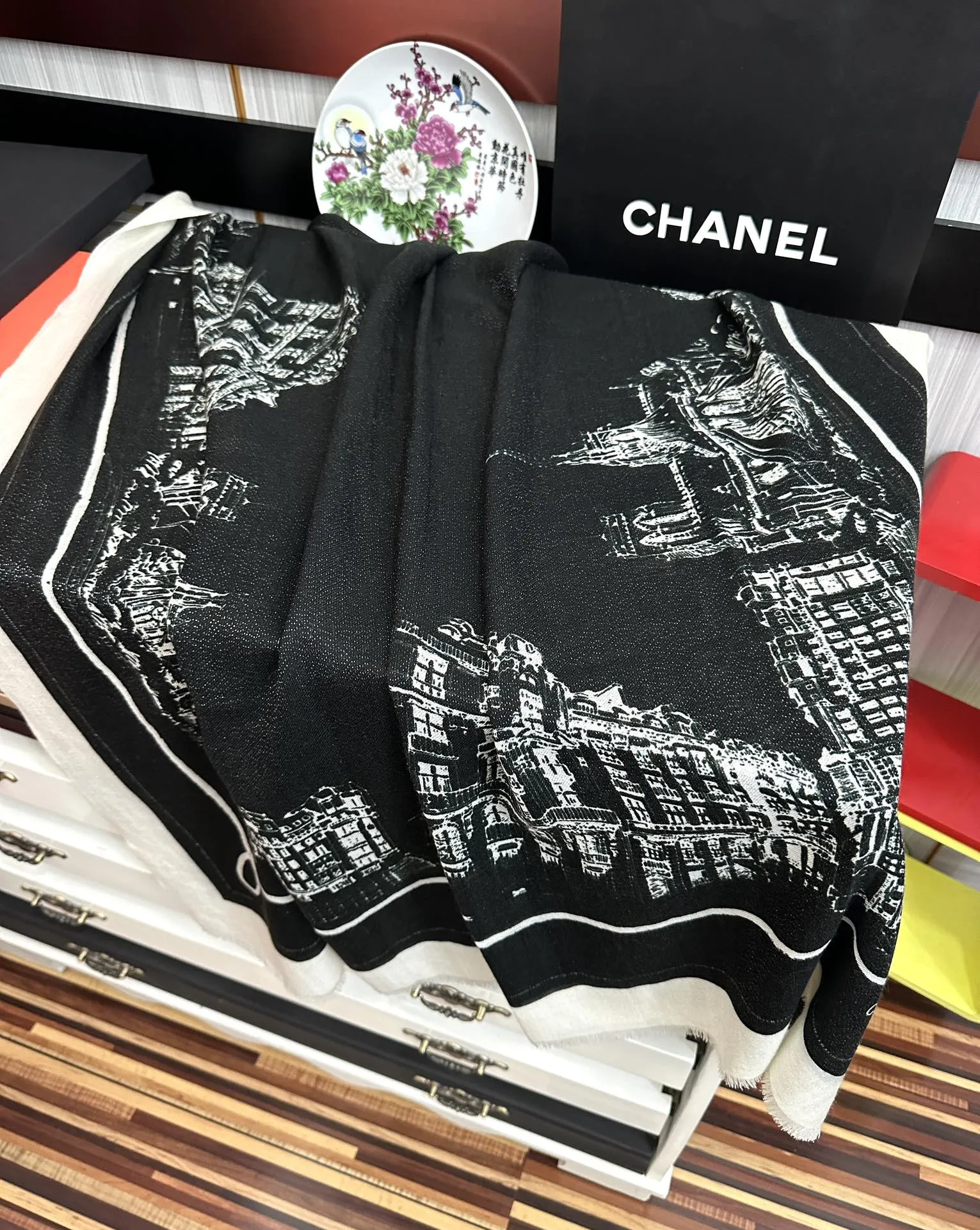 【CHANEL  シャネル 】スカーフ100*200CM  241209