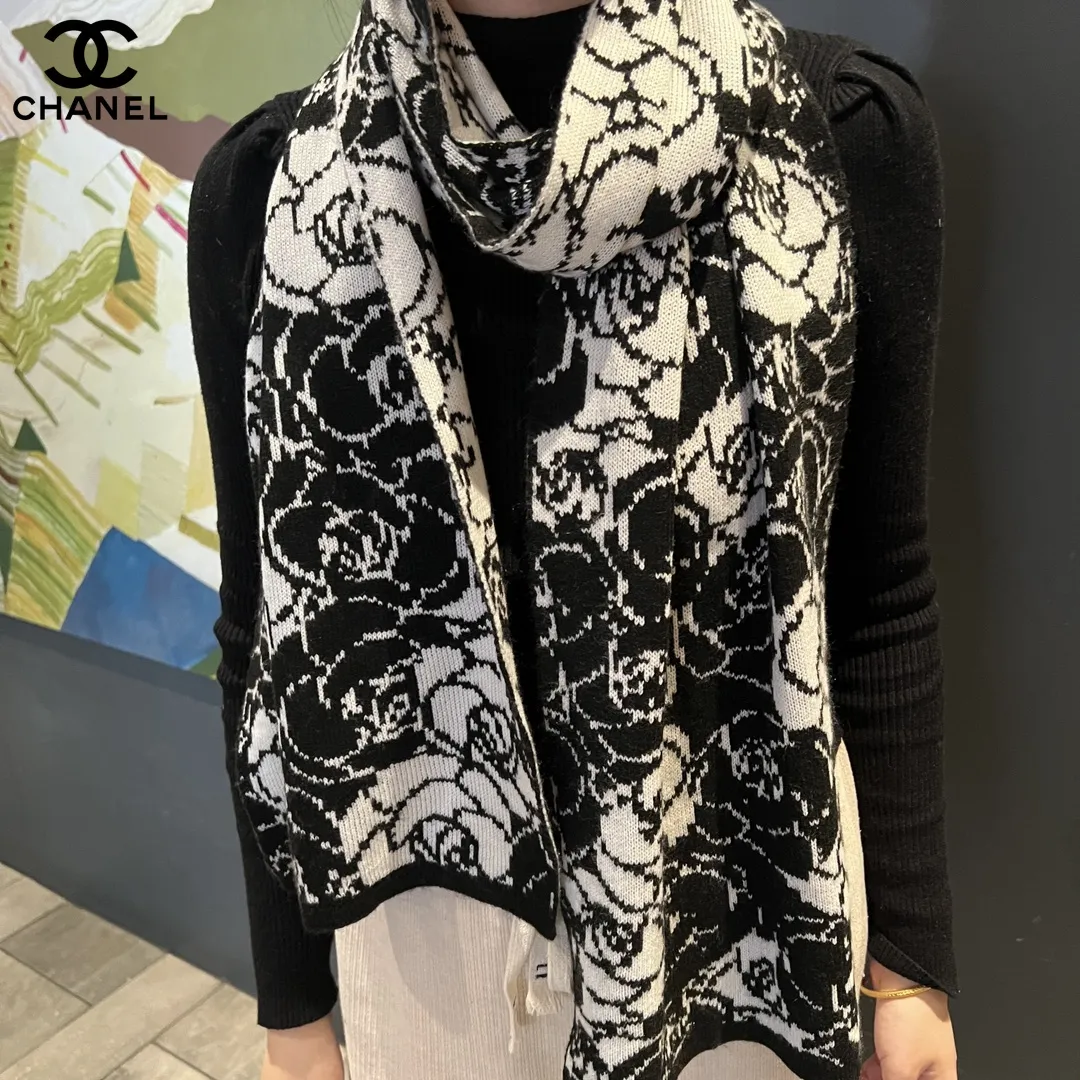 【CHANEL  シャネル 】スカーフ80*200CM  241209