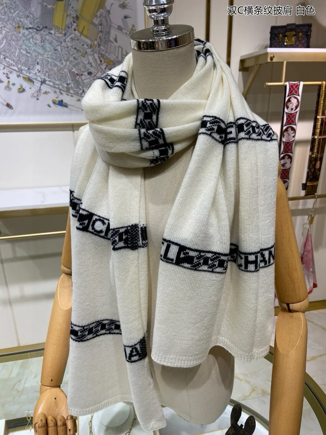 【CHANEL  シャネル 】スカーフ60*190CM 241107