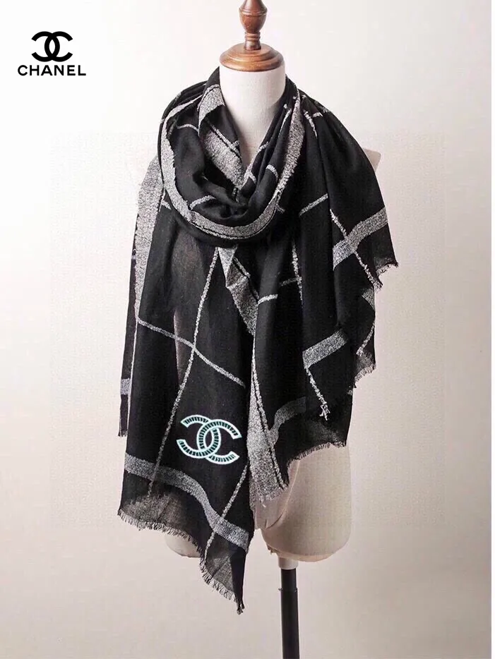 【CHANEL  シャネル 】スカーフ90*200CM 241107