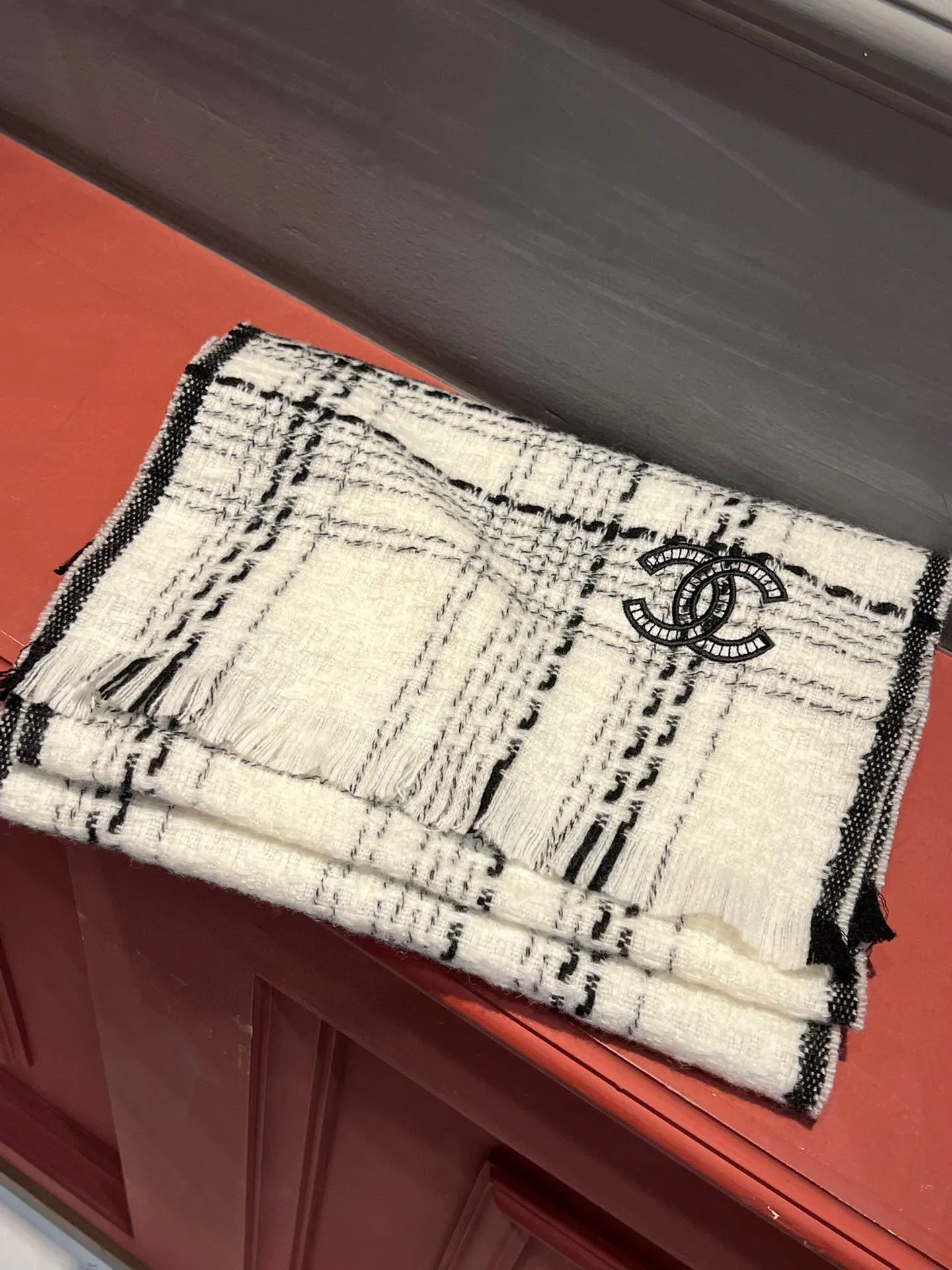 【CHANEL  シャネル 】スカーフ185*30CM 241107