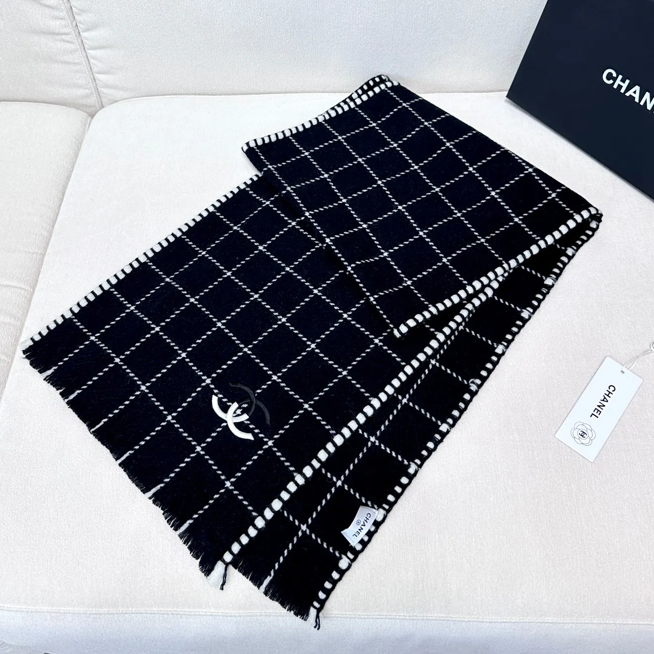 【CHANEL  シャネル 】スカーフ38*185CM 241107