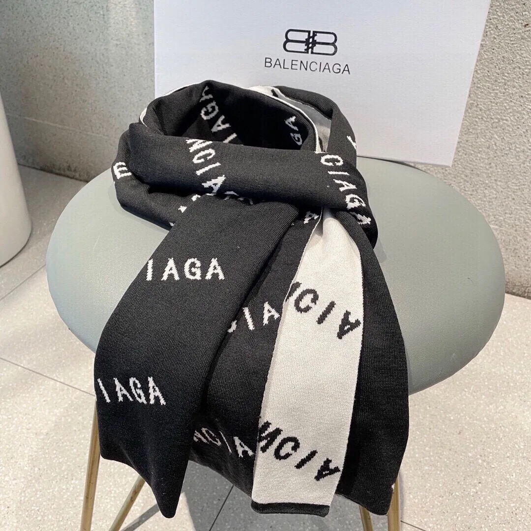 【BALENCIAGA   バレンシアガ】スカーフ32*180CM  241109