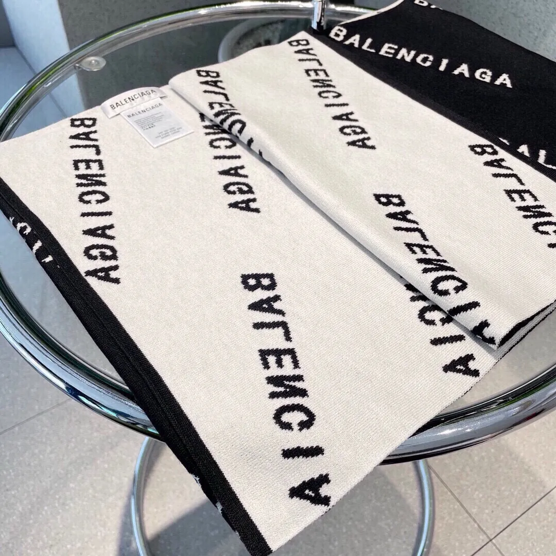 【BALENCIAGA   バレンシアガ】スカーフ32*180CM  241109