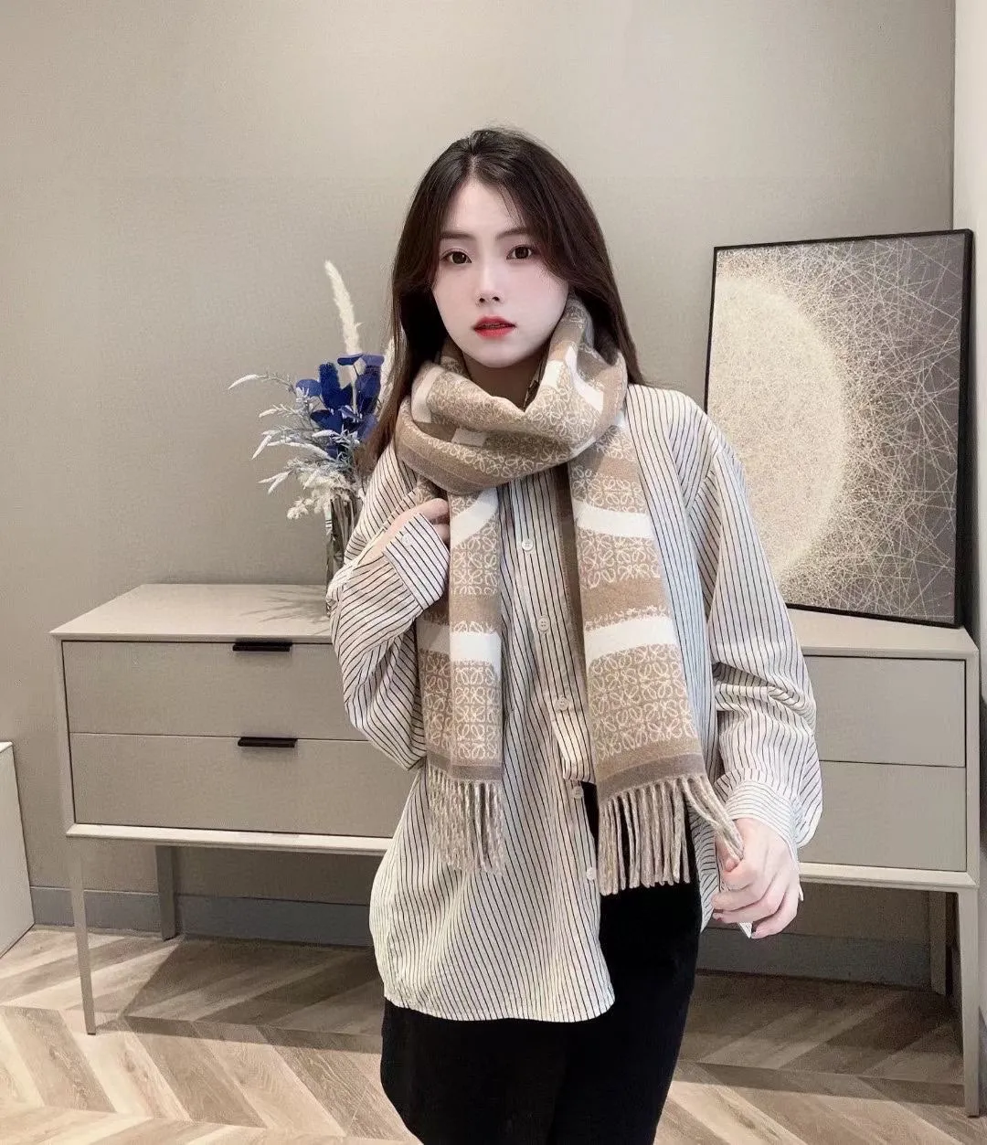 【LOEWE ロエベ】スカーフ 30*180CM   241207