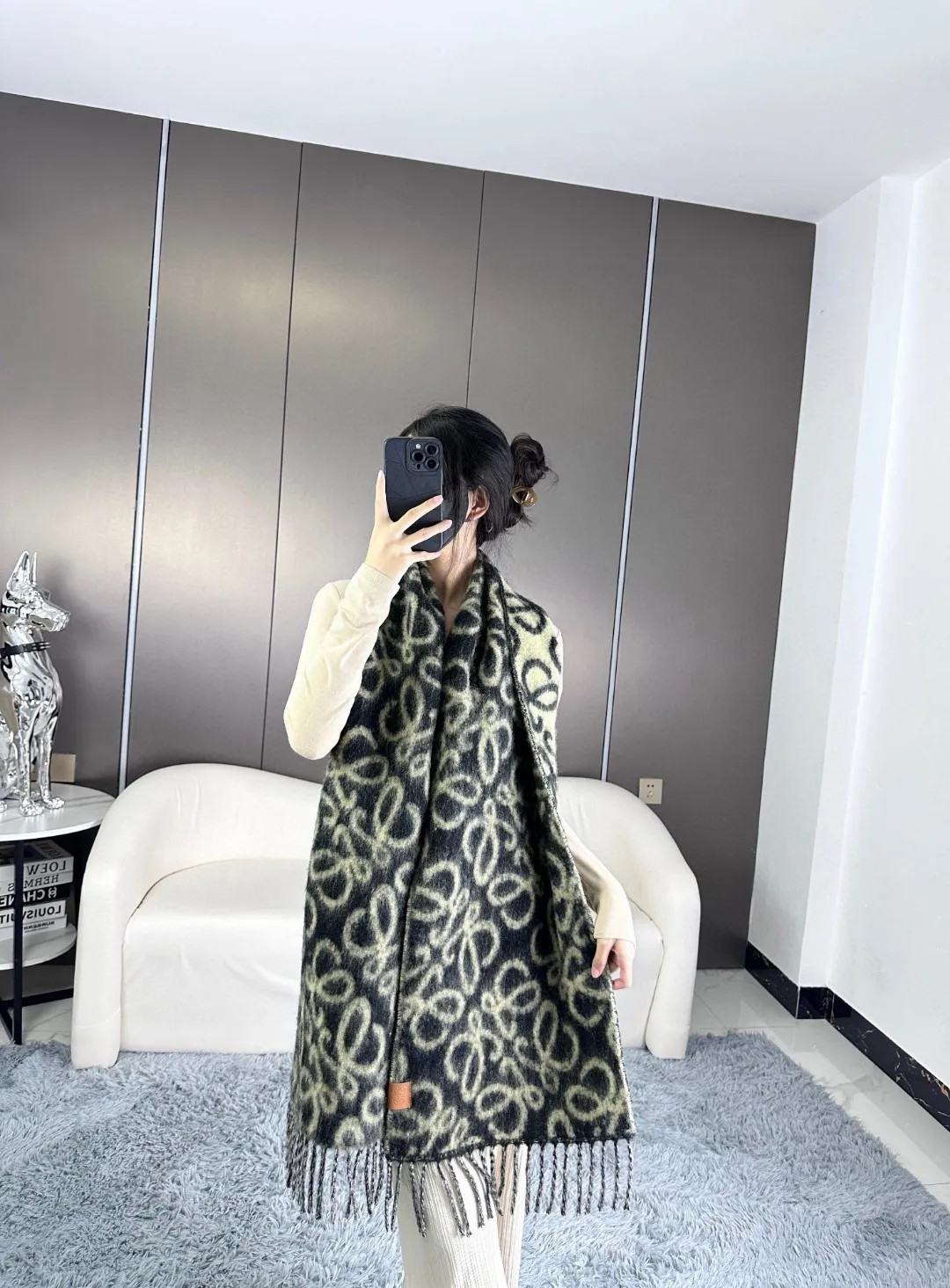 【LOEWE ロエベ】スカーフ 30*180CM   241109