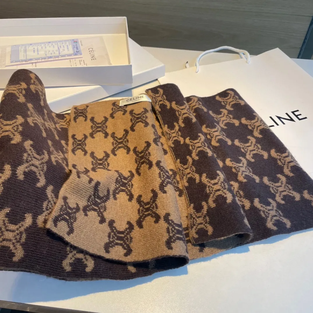【CELINE セリーヌ】スカーフ  30*180CM    241108
