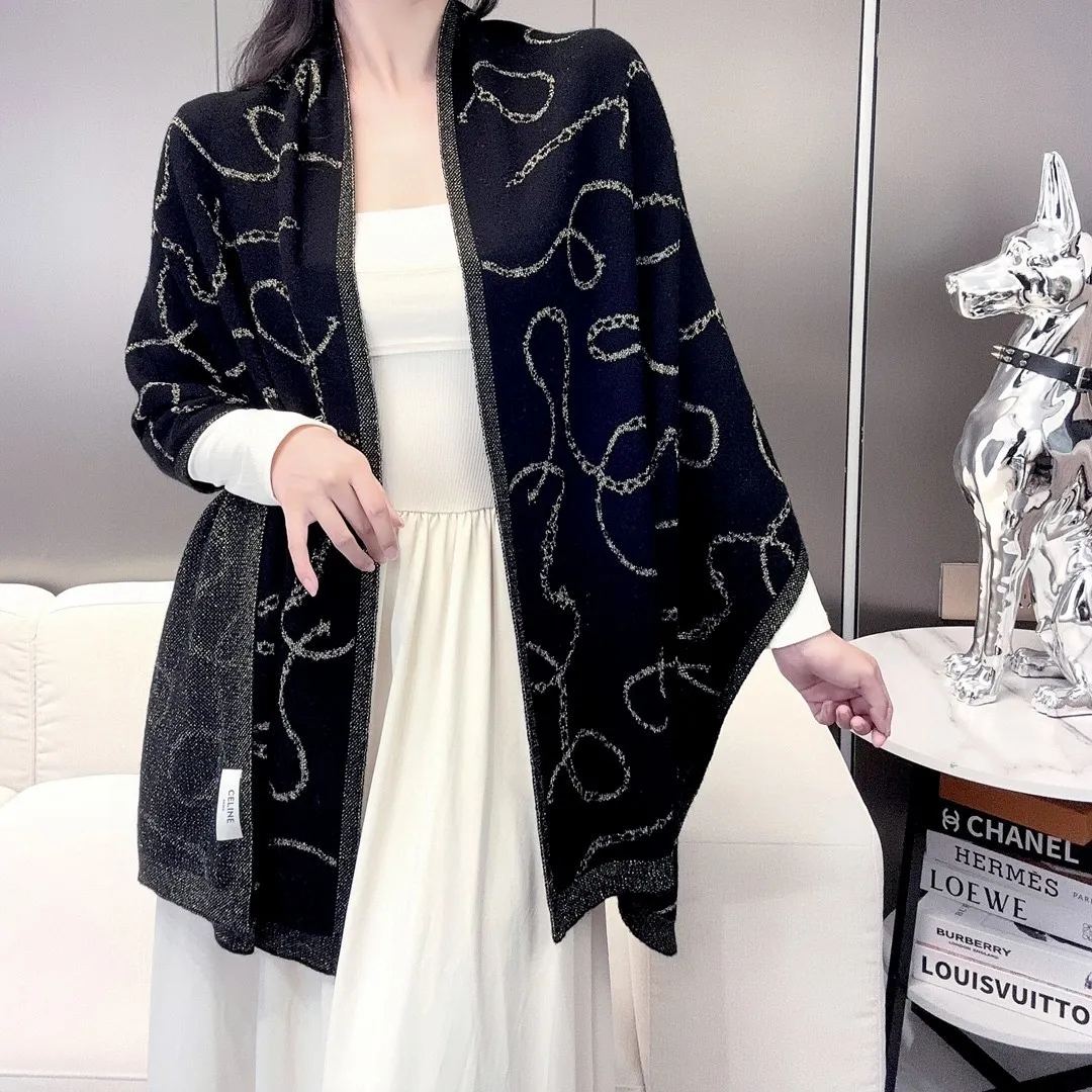 【CELINE セリーヌ】スカーフ  62*195CM  241108