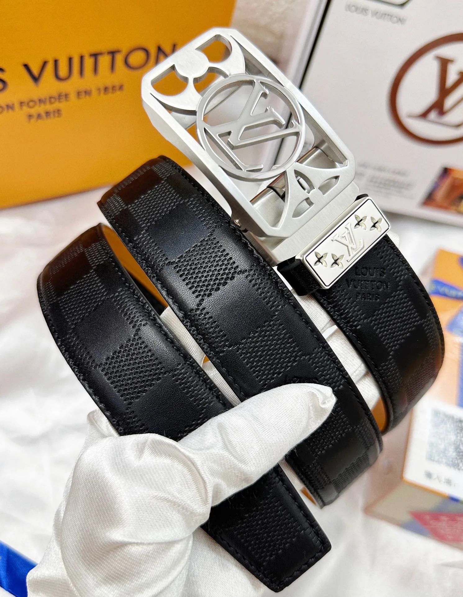 【LOUIS VUITTON】(ルイヴィトン) 3.8cmベルト メンズ  24706