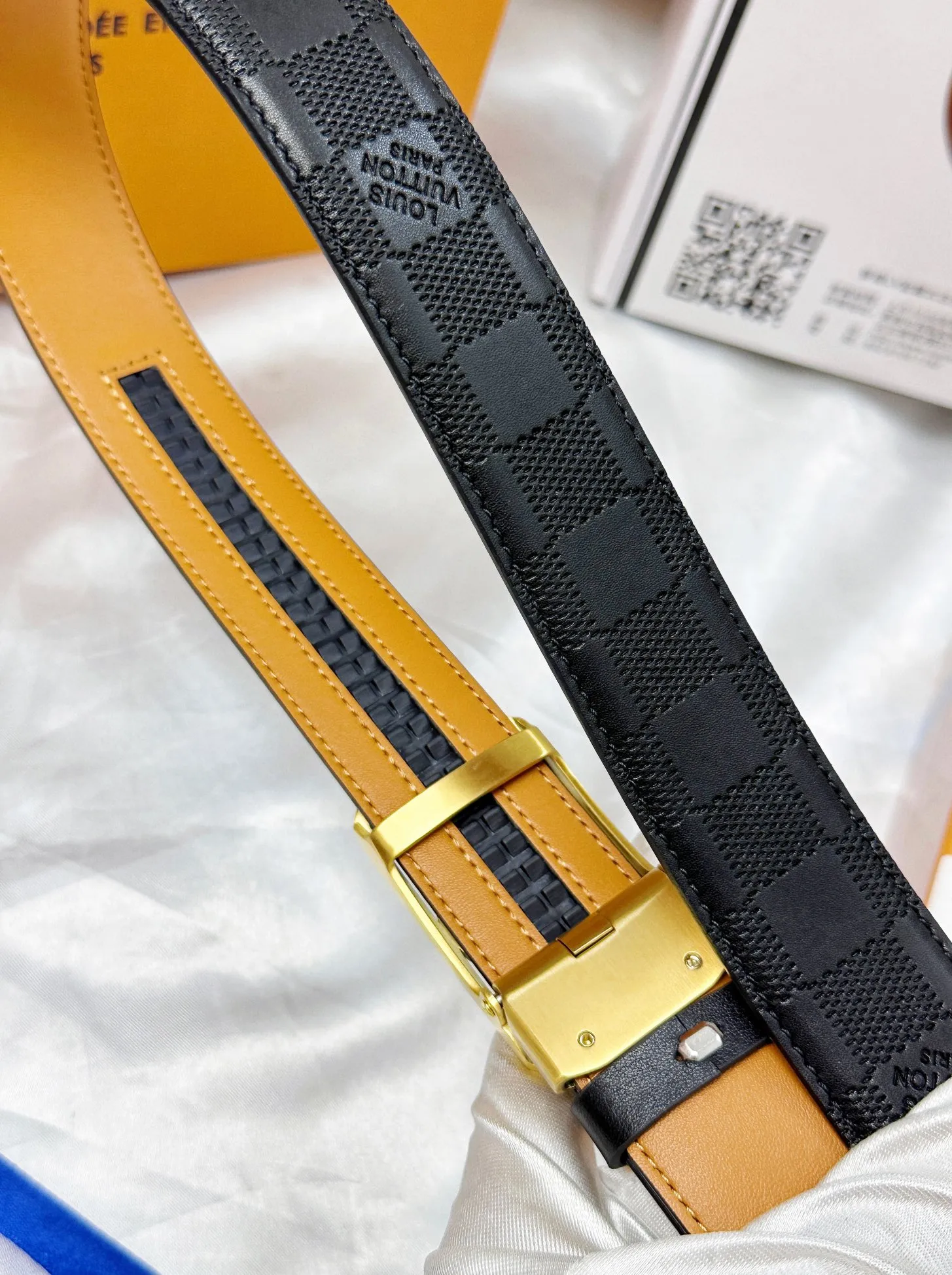 【LOUIS VUITTON】(ルイヴィトン) 3.8cmベルト メンズ  24706