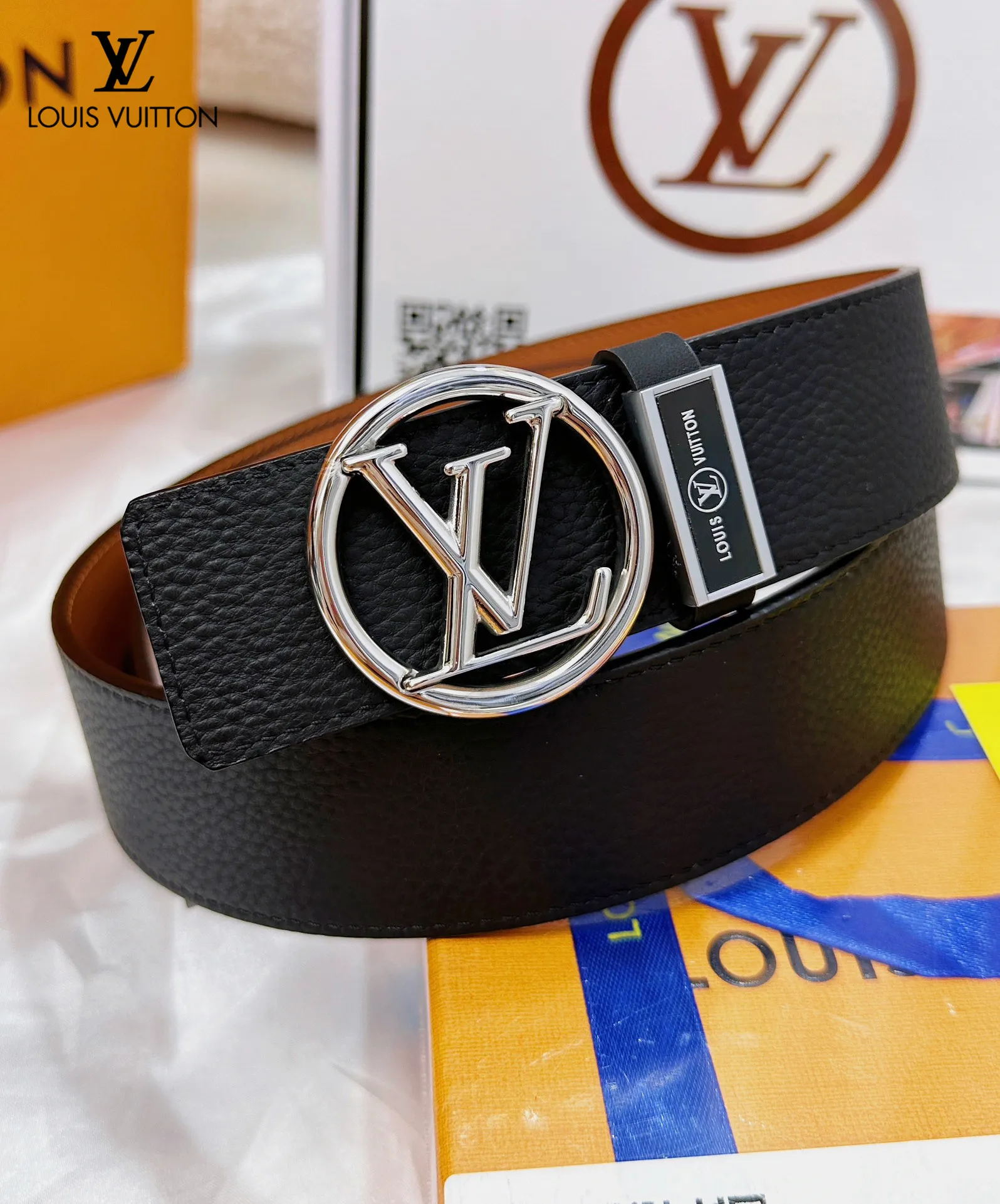 【LOUIS VUITTON】(ルイヴィトン) 3.8cmベルト メンズ
