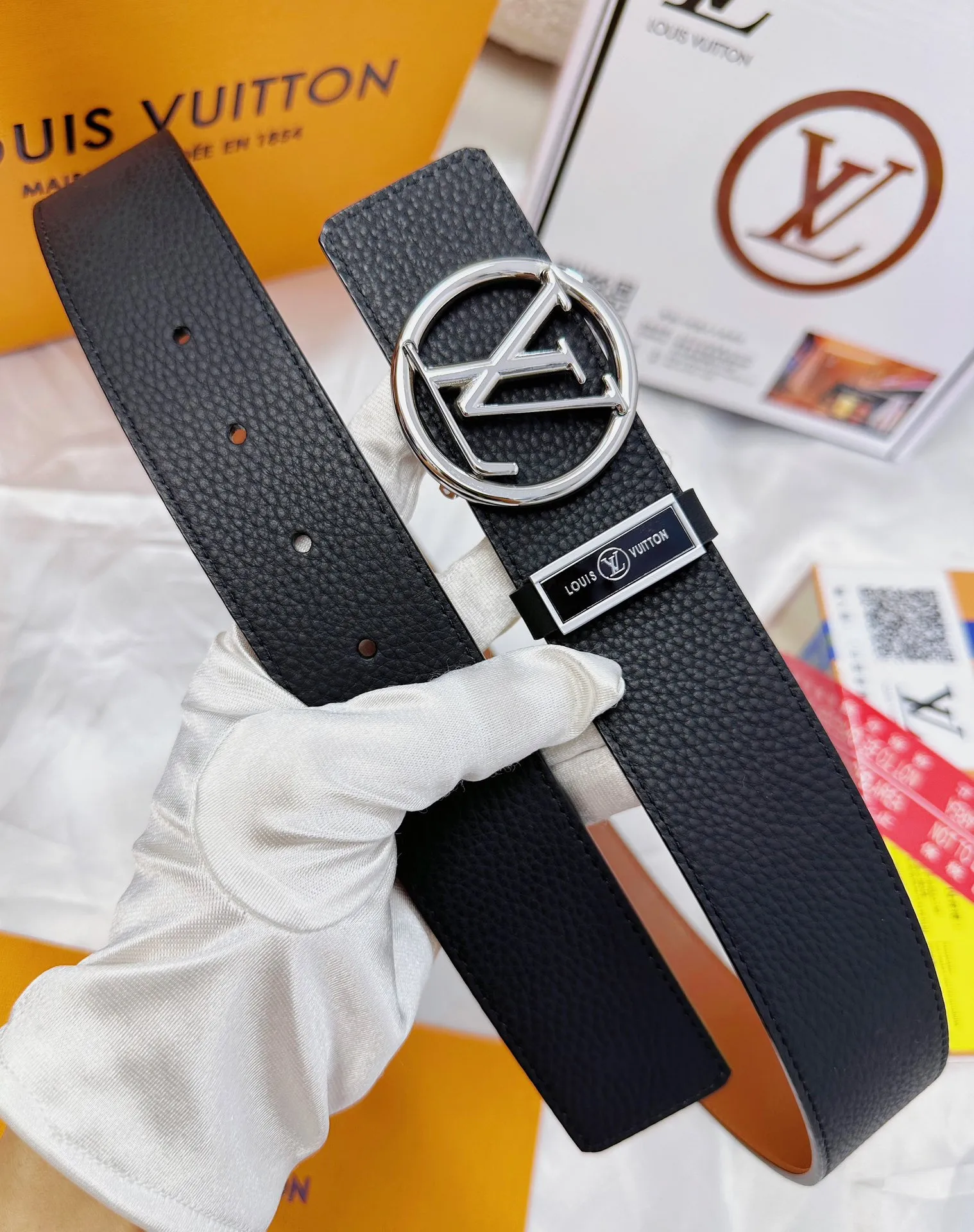 【LOUIS VUITTON】(ルイヴィトン) 3.8cmベルト メンズ